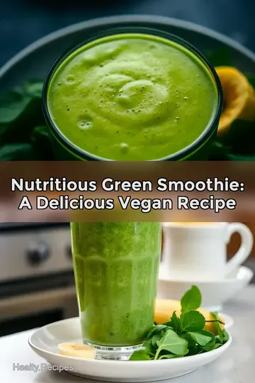 Nutritious Green Smoothie: A Delicious Vegan Recipe