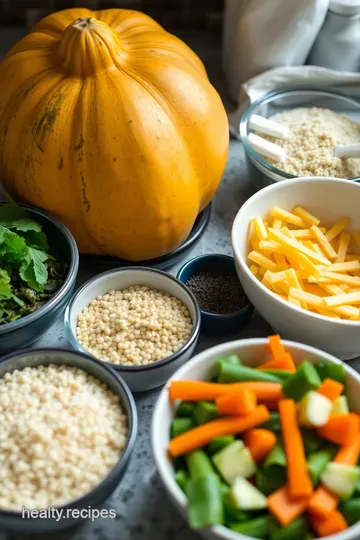Nutritious Kabocha Squash Buddha Bowl: A Wholesome Autumn Delight ingredients
