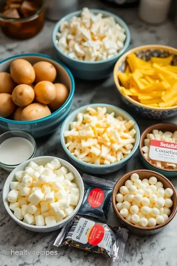 Oven Baked Fries with Cheesy Boba Delight ingredients