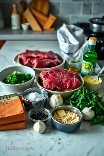 Pan-Seared Ribeye Filet with Garlic Herb Butter ingredients