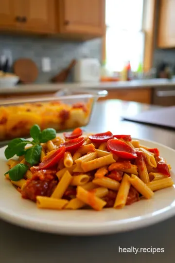 Pepperoni Pizza Pasta Bake: A Cheesy Comforting Delight steps