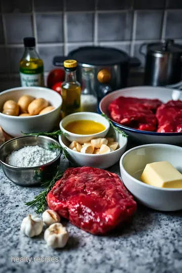 Perfect Pan-Seared Steak with Garlic Butter Roasted Potatoes ingredients