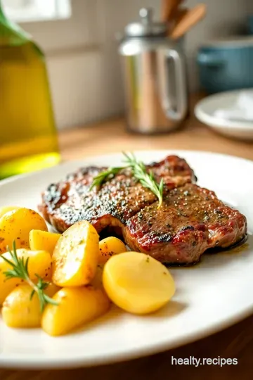 Perfect Pan-Seared Steak with Garlic Butter Roasted Potatoes steps