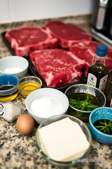 Perfectly Grilled Prime New York Strip Steak ingredients