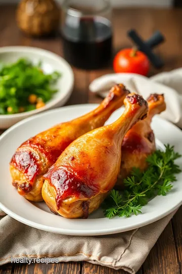 Perfectly Roasted Turkey Legs presentation