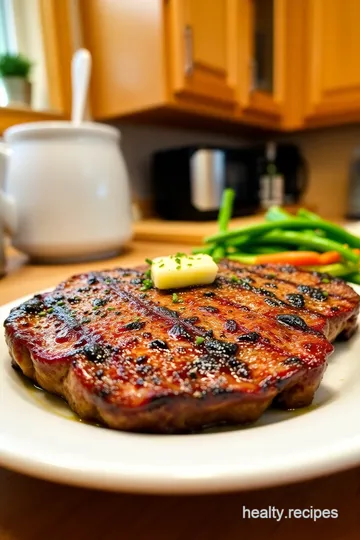 Perfectly Seared Sirloin Strip Steak with Garlic Herb Butter steps