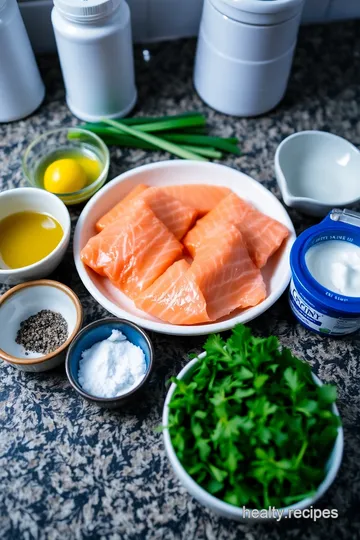 Perfectly Undercooked Salmon with Lemon-Dill Sauce ingredients