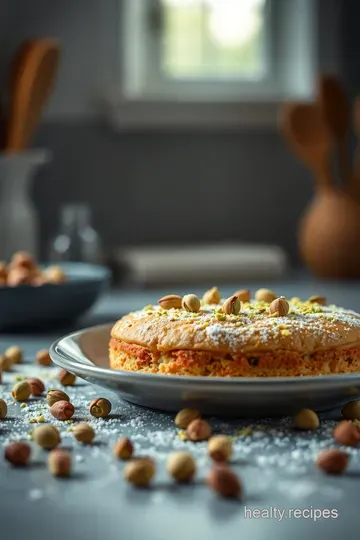 Pistachio Delight: A Luxurious Pistachio Cake presentation