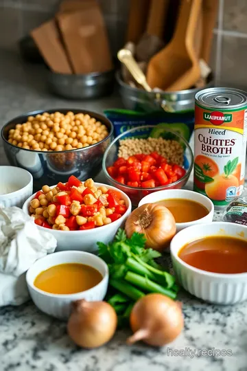 Protein-Packed Chickpea & Quinoa Stew: A Slow Cooker Delight ingredients