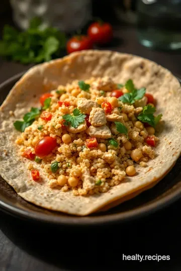 Protein-Packed Wrap Delight presentation