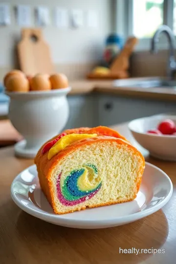Rainbow Bread: A Colorful Artisan Delight steps