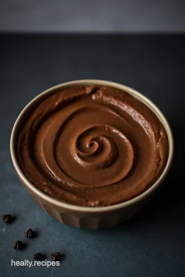 Raw Chocolate Avocado Mousse presentation