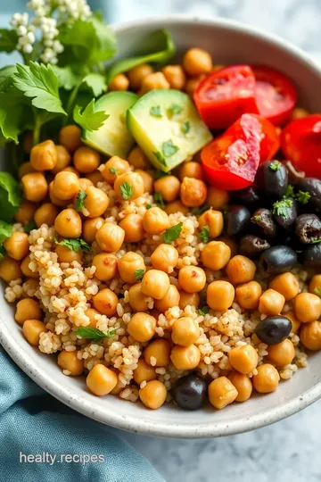 Quinoa & Chickpea Power Bowl presentation