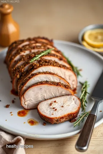 Roasted Pork Tenderloin with Savory Rub presentation