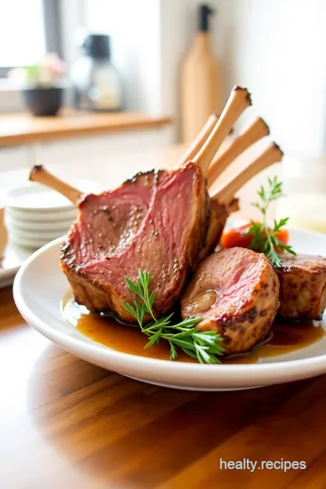 Roasted Rack of Lamb steps