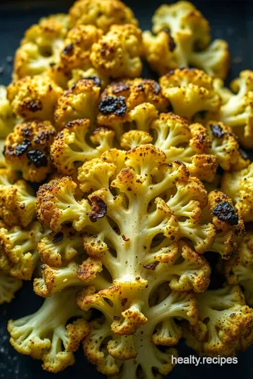 Roasted Romanesco Cauliflower with Garlic and Lemon presentation