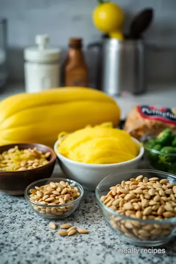 Roasted Spaghetti Squash with Seed Medley ingredients