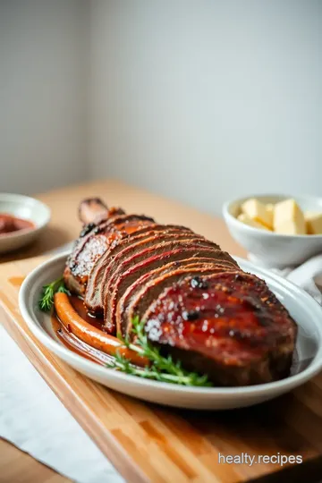 Roasted Tri-Tip Roast with Spicy Rub presentation