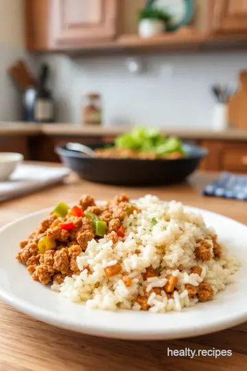 Savory Ground Turkey and Rice Skillet steps