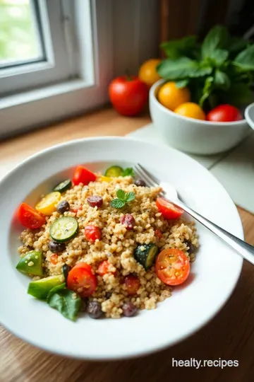 Savory Quinoa Bowl with Roasted Veggies & Lemon-Tahini Dressing steps