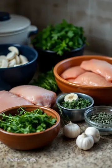 Savoury Herb-Garlic Boneless Skinless Chicken Thighs ingredients