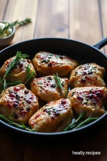 Savoury Herb-Garlic Boneless Skinless Chicken Thighs presentation
