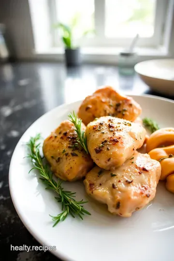 Savoury Herb-Garlic Boneless Skinless Chicken Thighs steps