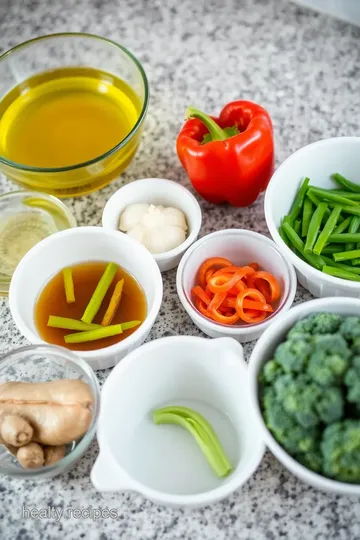 Ginger-Soy Glazed Stir-Fried Vegetables ingredients