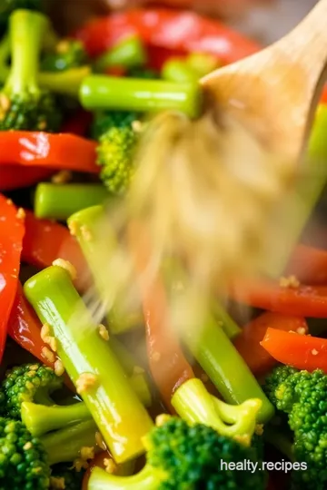 Ginger-Soy Glazed Stir-Fried Vegetables presentation