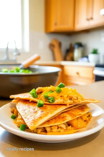 Cheesy Chicken and Veggie Quesadillas steps