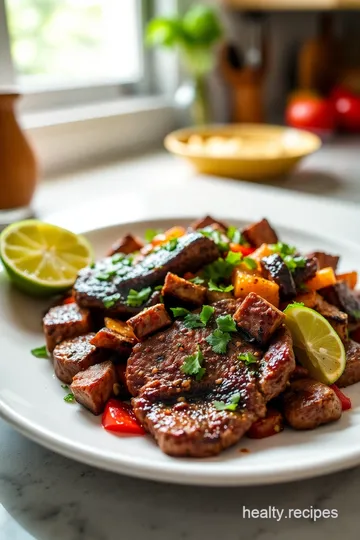 Sizzling Steak Fajitas with Fresh Salsa and Cilantro Lime Rice steps