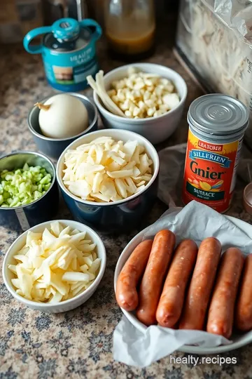 Hearty Coal Miner’s Sauerkraut and Sausage ingredients