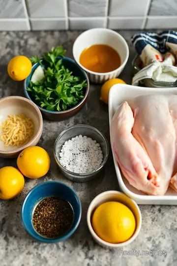 Small Chicken: The Ultimate Herb-Roasted Garlic Lemon Delight! ingredients