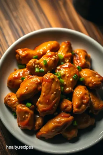 Soju-Infused Korean Chicken Wings presentation