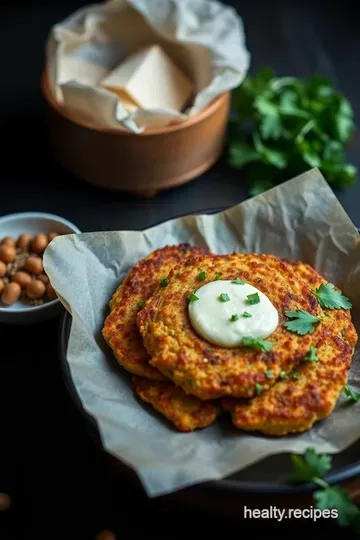 Spiced Chickpea Fritters (Falafel) presentation