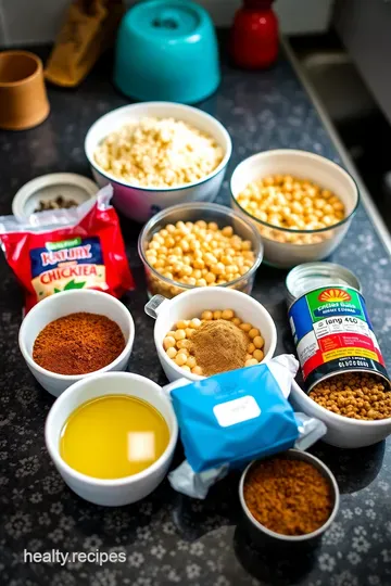 Spicy Chickpea and Quinoa Bowl ingredients