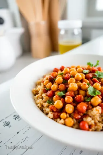 Spicy Chickpea and Quinoa Bowl steps