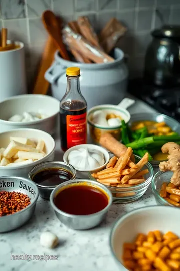 Spicy Honey Garlic Sticks Chicken ingredients