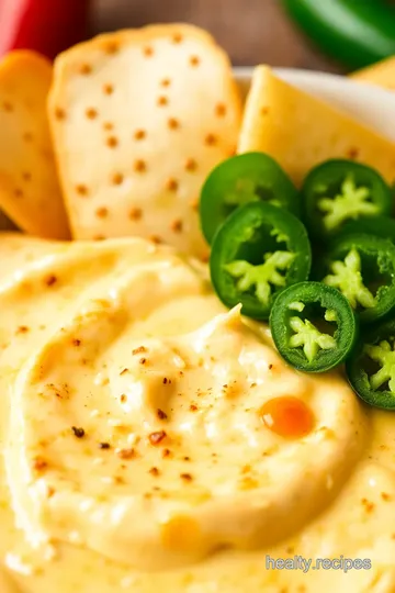 Spicy Jalapeño Cheese Dip presentation