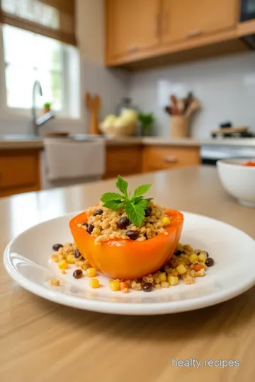 Stuffed Orange Peppers with Quinoa and Black Beans steps