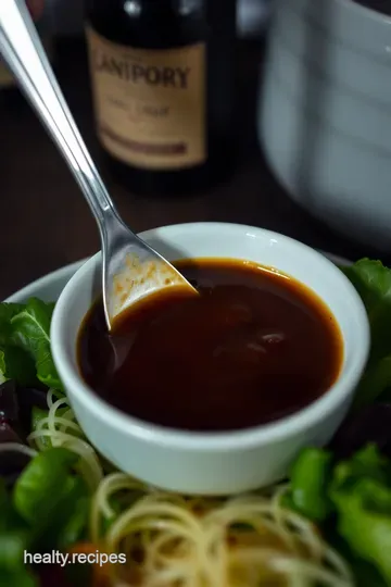 Sweet & Tangy Maple Balsamic Dressing presentation