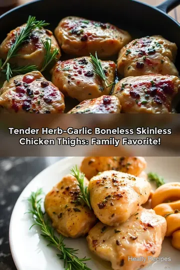 Tender Herb-Garlic Boneless Skinless Chicken Thighs: Family Favorite!