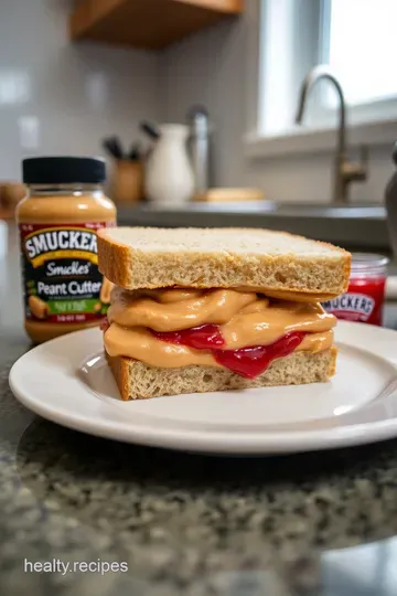 The Ultimate Smucker' s Peanut Butter and Jelly Sandwich steps