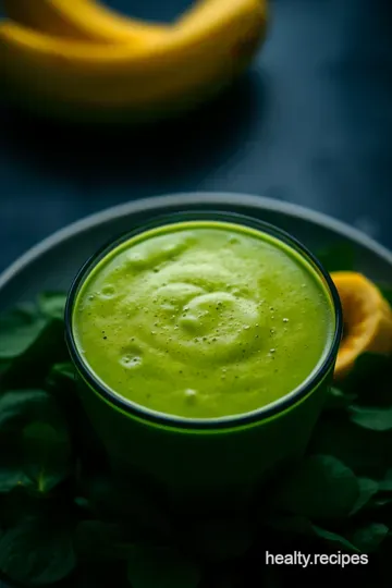 Vibrant Green Smoothie Bliss presentation