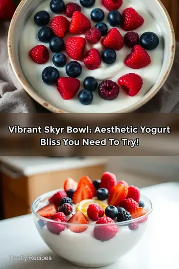 Vibrant Skyr Bowl: Aesthetic Yogurt Bliss You Need to Try!