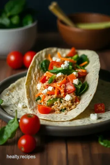 Vibrant Spinach Wraps: A Wholesome Delight presentation