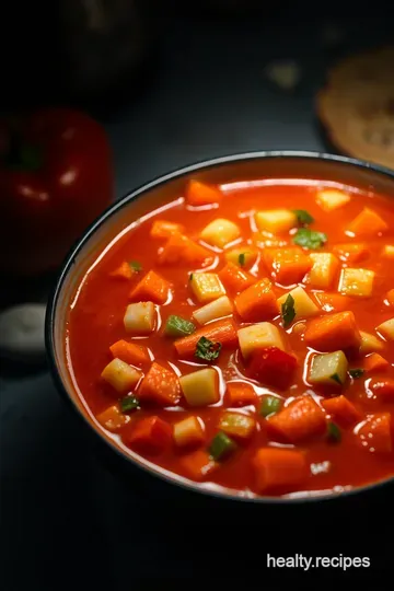 Weight Watchers Vegetable Soup presentation
