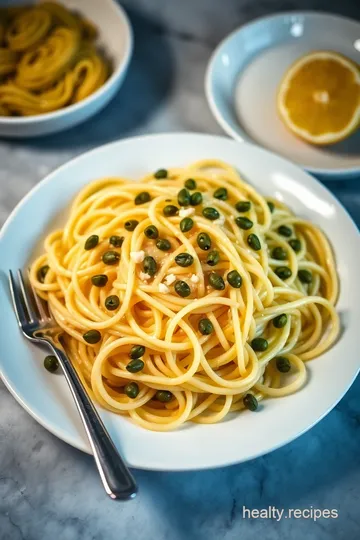 Zesty Lemon-Caper Pasta presentation