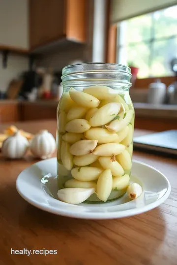 Zesty Pickled Garlic Cloves steps