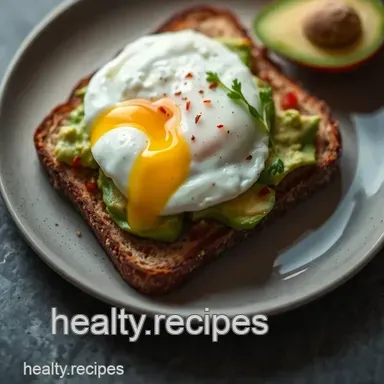 My Favourite Healthy Breakfast Recipes: Avocado Toast with Poached Egg Recipe Card